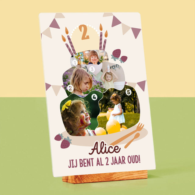 Vorm Van Foto'S: Verjaardagstaart - Afdruk Op Acrylglas (Verticaal)