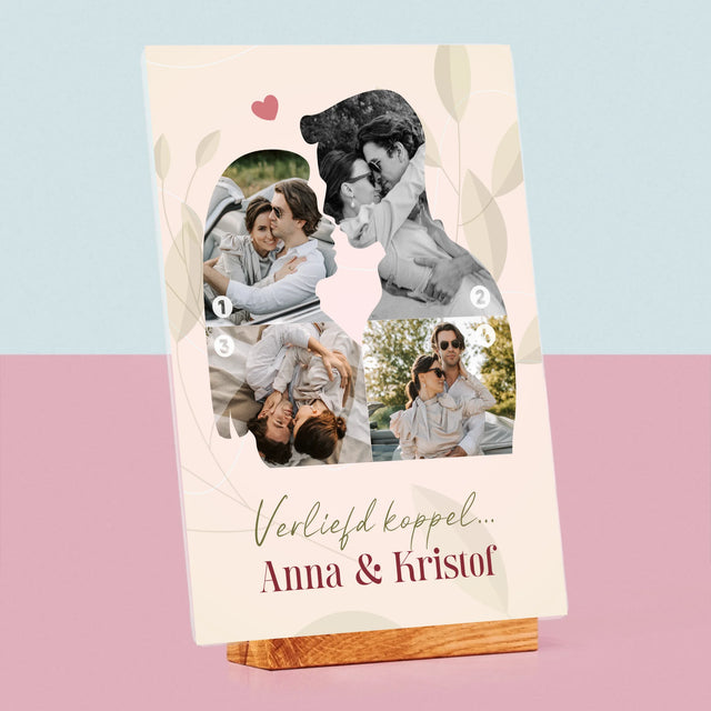 Vorm Van Foto'S: Verliefd Koppel - Afdruk Op Acrylglas (Verticaal)