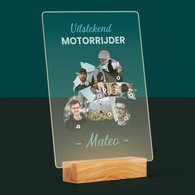 Vorm Van Foto'S: Uitstekend Motorrijder - Afdruk Op Acrylglas (Verticaal)