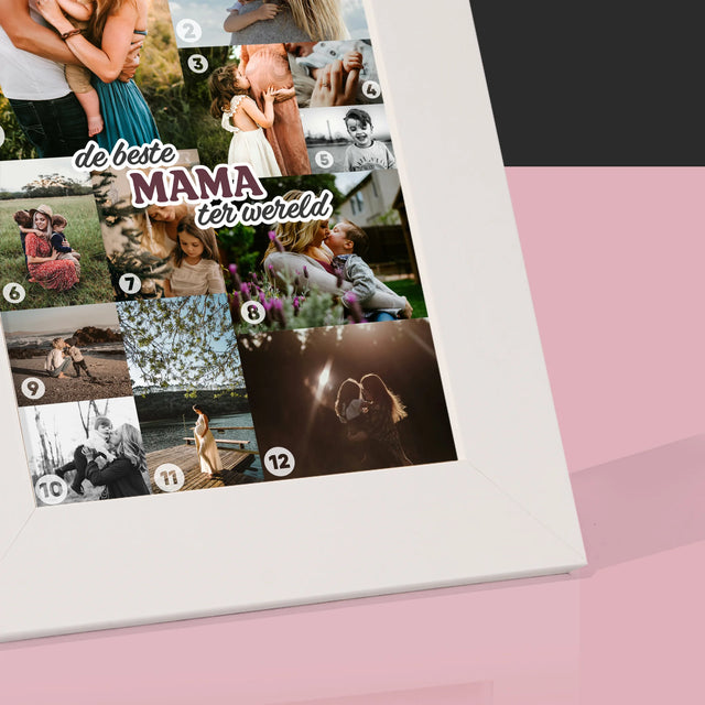 Fotocollage: De Beste Mama Ter Wereld - Fotokader (Horziontaal)