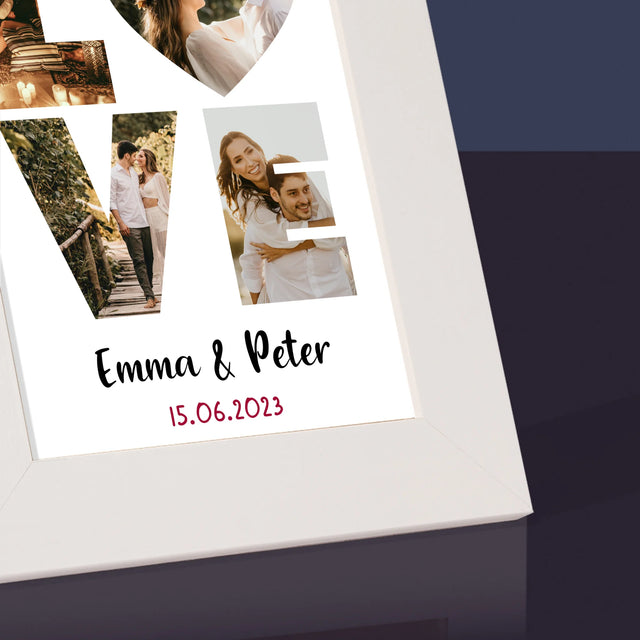 Woord Van Foto'S: Love Met Jouw Foto'S - Fotokader (Horziontaal)