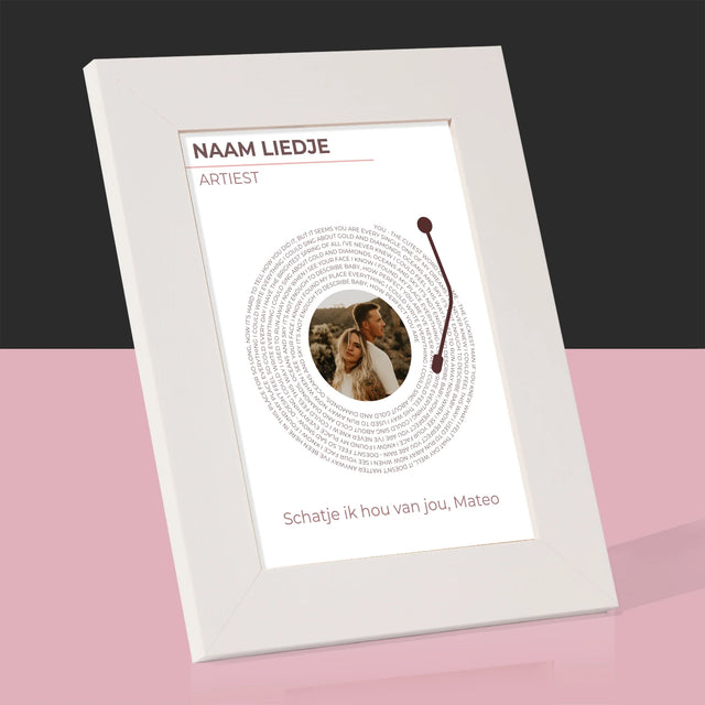 Foto En Handtekening: Ons Liedje Vinyl Lp - Fotokader (Horziontaal)