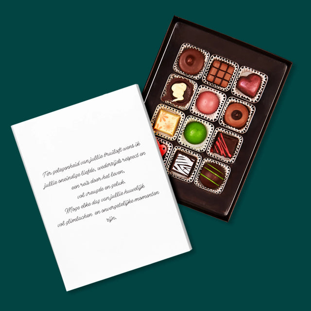 Fotocollage: Initialen Hart - Pralines