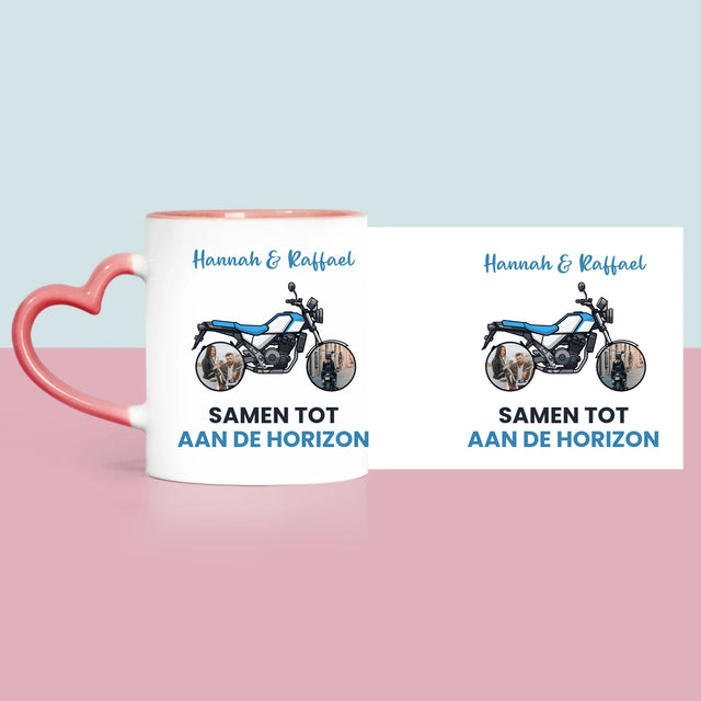 Fotocollage: Samen Tot Aan De Horizon - Mok