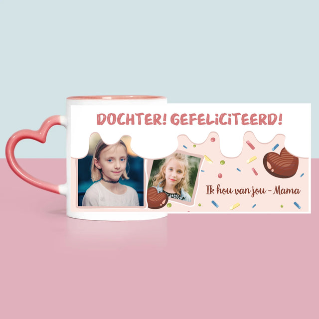 Fotocollage: Gefeliciteerd - Mok