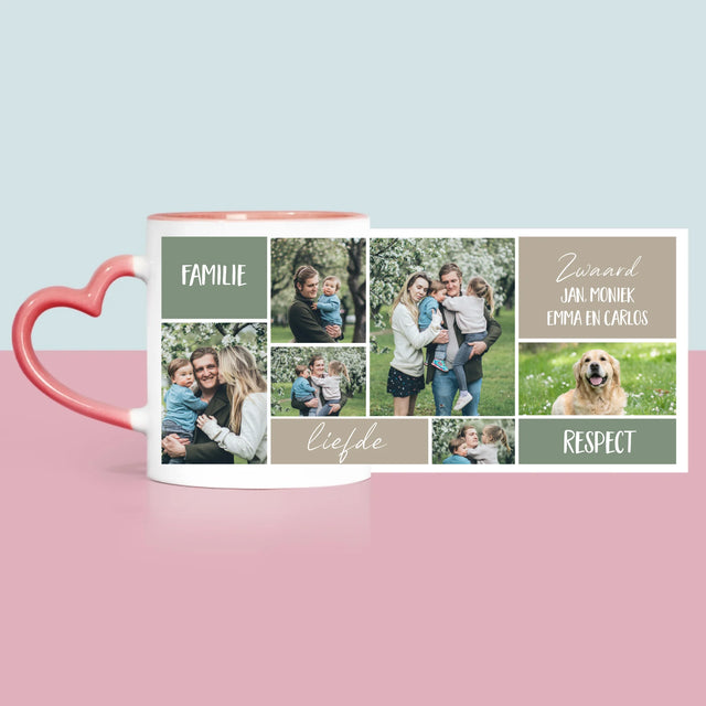 Fotocollage: Collage Familie - Mok
