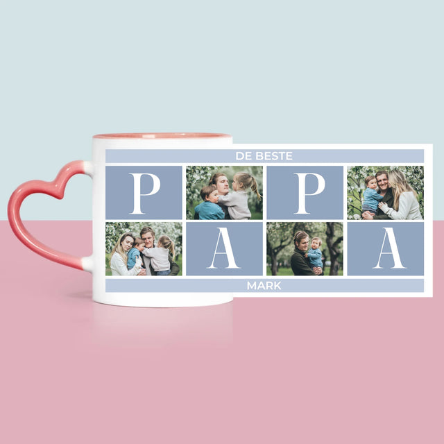 Fotocollage: Collage, De Beste Papa - Mok