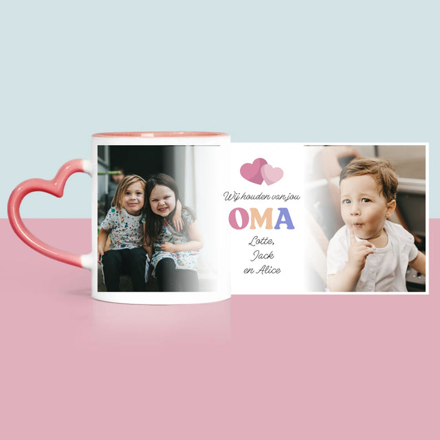Fotocollage: Wij Houden Van Jou, Oma - Mok