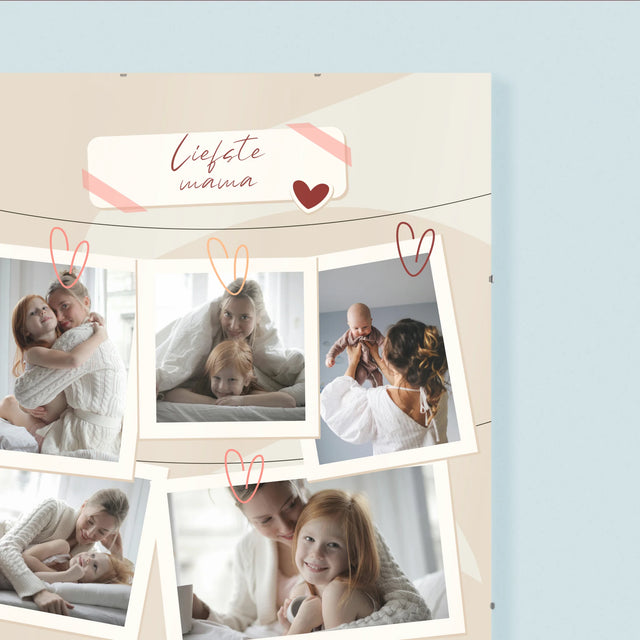 Fotocollage: Ik Hou Van Jou, Mama - Poster