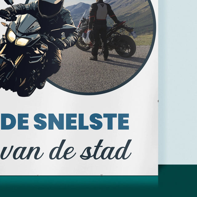 Foto En Handtekening: De Snelste Van De Stad  - Poster