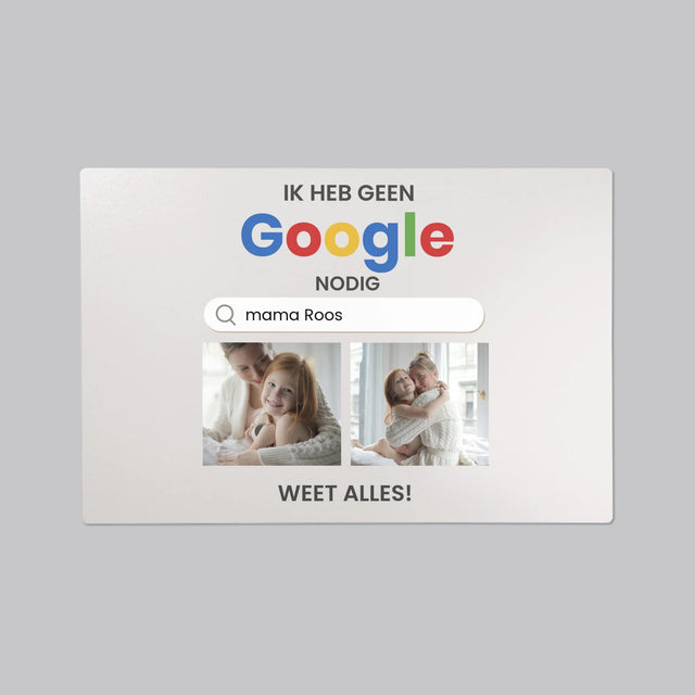 Fotocollage: Ik Heb Geen Google Nodig - Bureauonderlegger