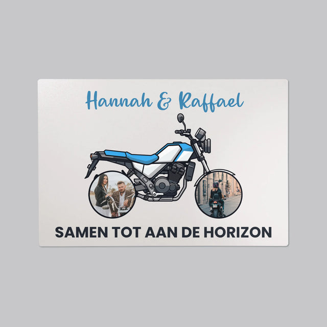 Fotocollage: Samen Tot Aan De Horizon - Bureauonderlegger