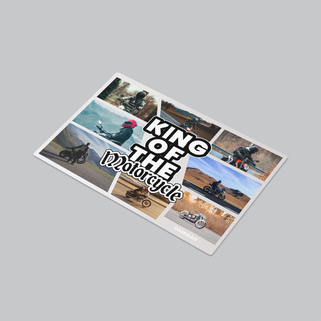 Fotocollage: King Of The Motorcycle - Bureauonderlegger