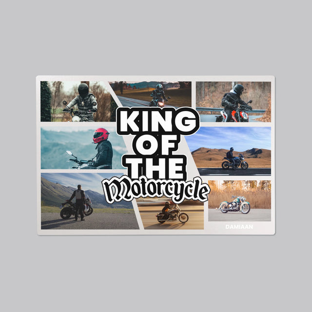 Fotocollage: King Of The Motorcycle - Bureauonderlegger