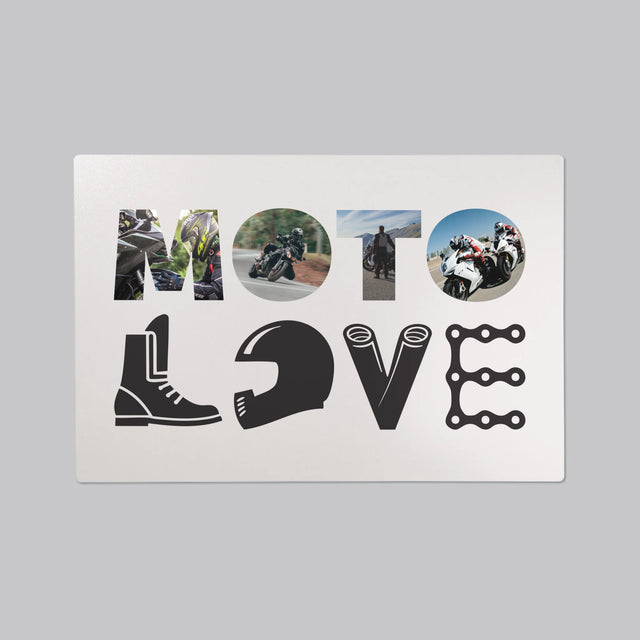 Woord Van Foto'S: Motolove - Bureauonderlegger