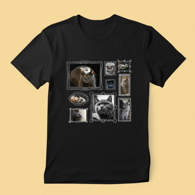 Fotocollage: Fotomuur Met Jouw Huisdier - T-Shirt Voor Heren