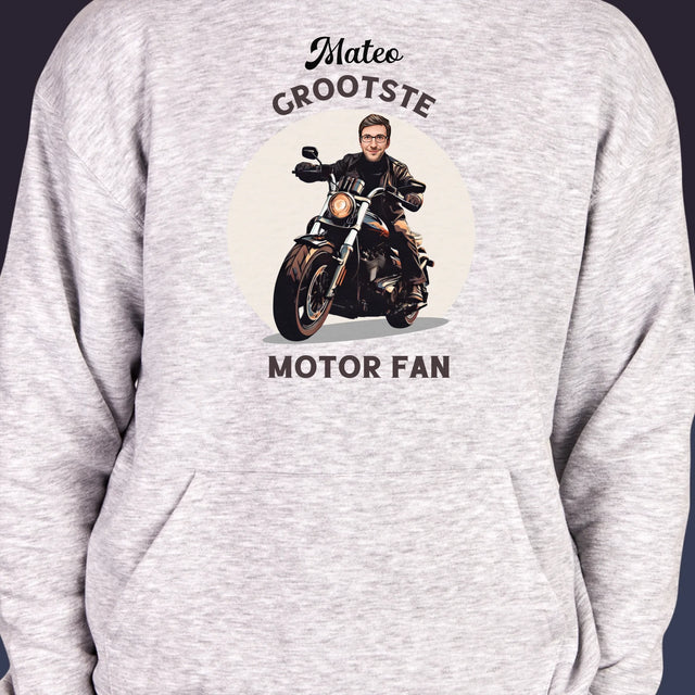 Jouw Karakter: Motor Fan - Herentrui Met Kap