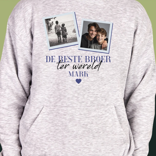 Fotocollage: De Beste Broer - Herentrui Met Kap