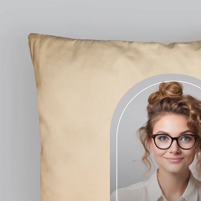 Foto En Handtekening: Best Teacher Ever - Kussen (Monogram)