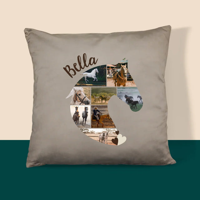Vorm Van Foto'S: Paard - Kussen (Monogram)