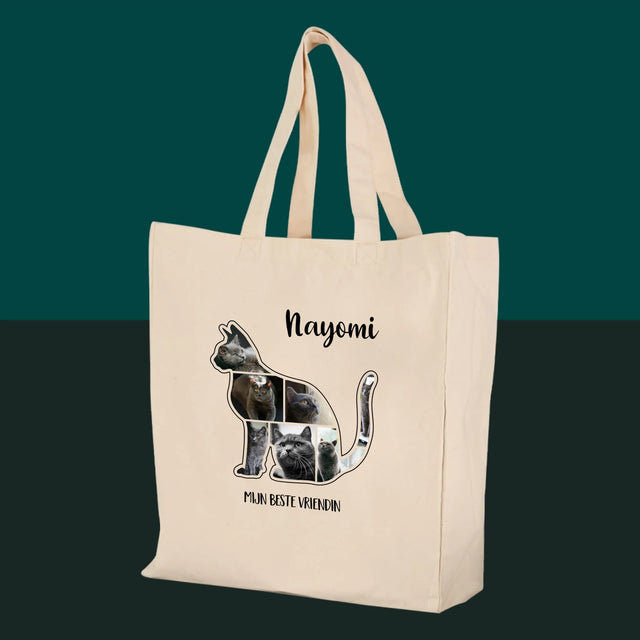 Vorm Van Foto'S: Kat Is De Beste Vriend - Canvas Tas
