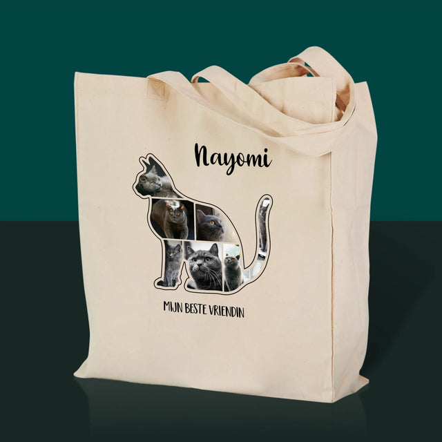 Vorm Van Foto'S: Kat Is De Beste Vriend - Canvas Tas