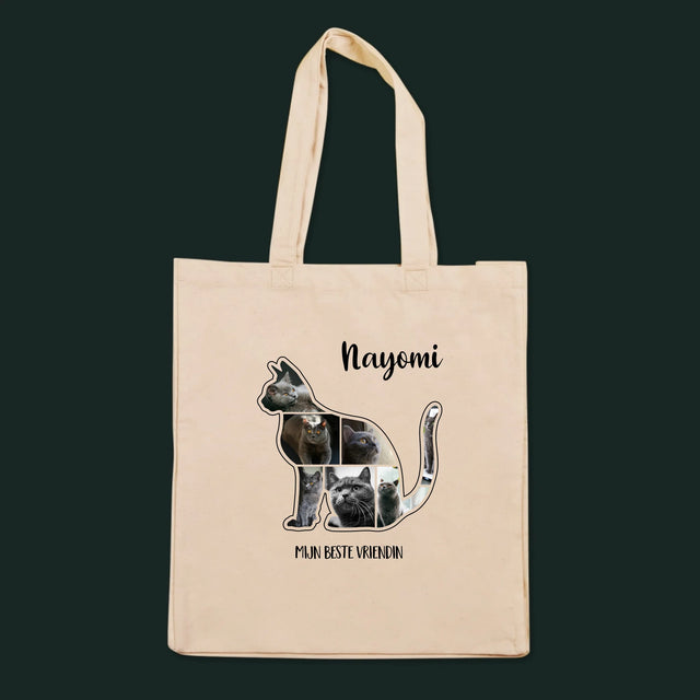 Vorm Van Foto'S: Kat Is De Beste Vriend - Canvas Tas