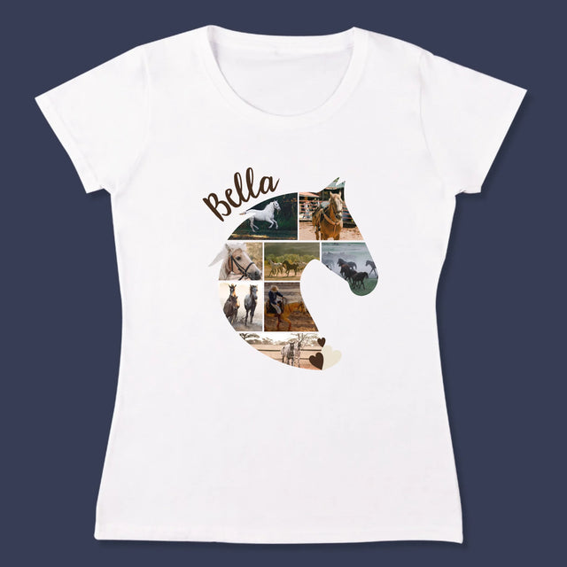 Vorm Van Foto'S: Paard - T-Shirt Voor Dames