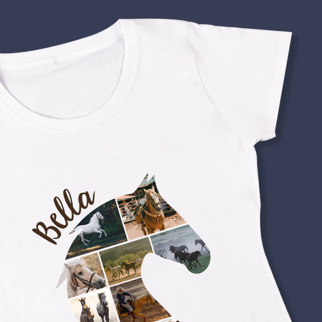 Vorm Van Foto'S: Paard - T-Shirt Voor Dames
