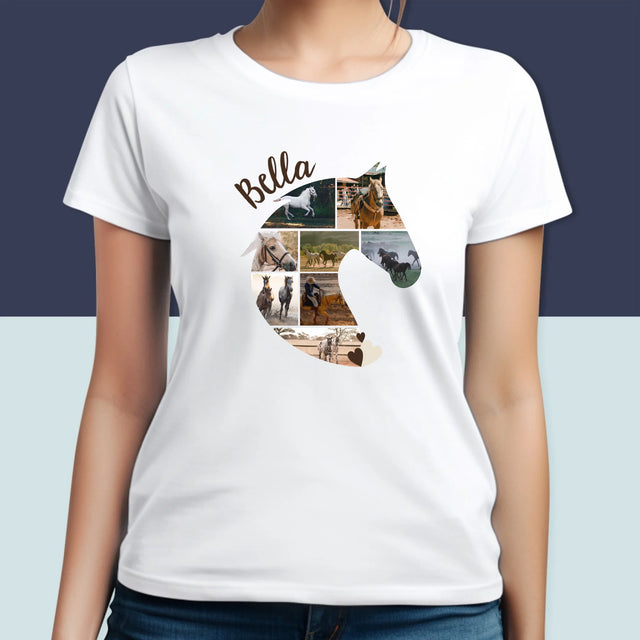 Vorm Van Foto'S: Paard - T-Shirt Voor Dames