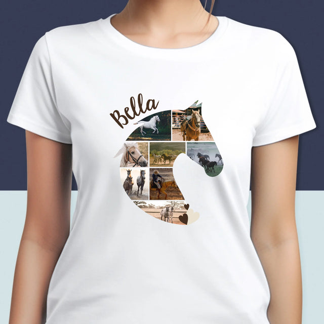 Vorm Van Foto'S: Paard - T-Shirt Voor Dames