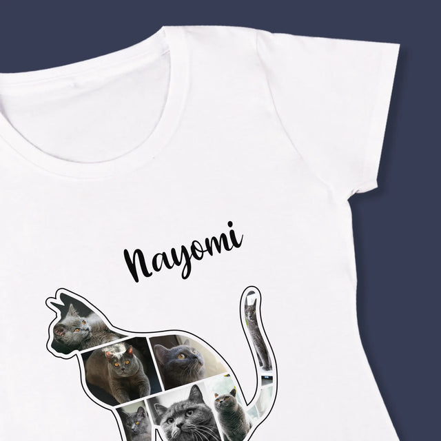 Vorm Van Foto'S: Kat Is De Beste Vriend - T-Shirt Voor Dames