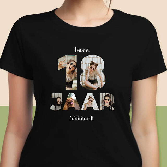 Woord Van Foto'S: 18 Jaar - T-Shirt Voor Dames