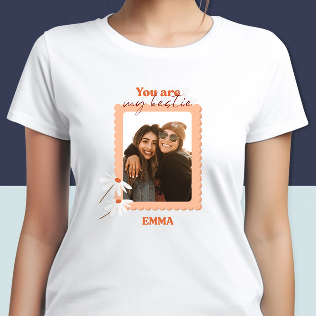 Fotocollage: Besties - T-Shirt Voor Dames