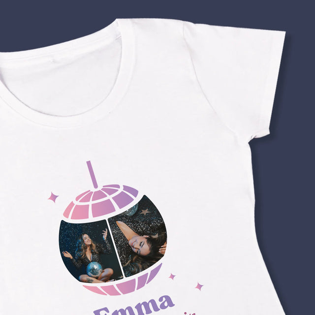 Fotocollage: Disco Koningin  - T-Shirt Voor Dames