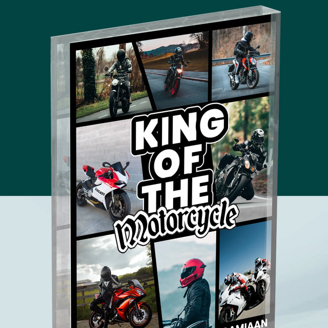 Fotocollage: King Of The Motorcycle - Acryl Blok