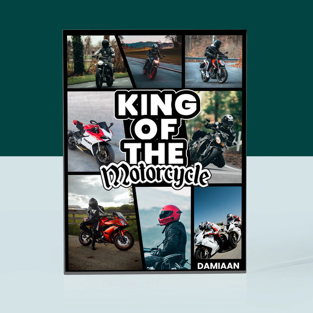 Fotocollage: King Of The Motorcycle - Acryl Blok
