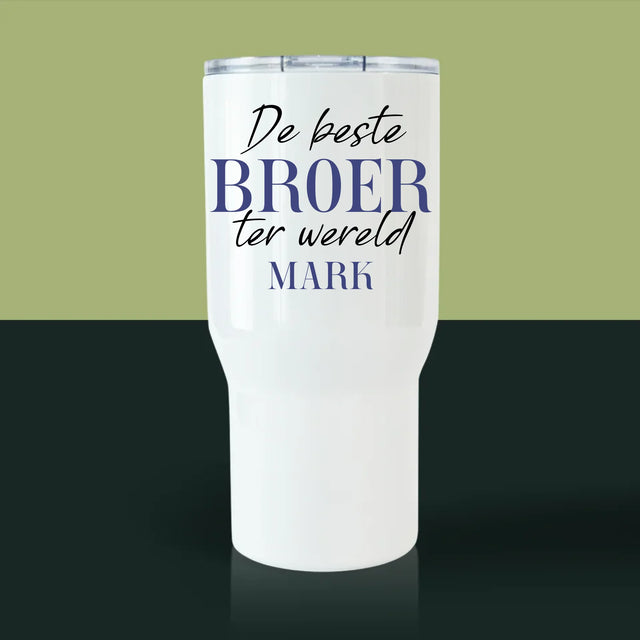 Fotocollage: De Beste Broer - Thermische Mok Wit