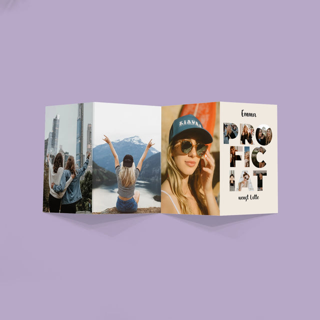 Woord Van Foto'S: Proficiat - Grote Harmonica Van Foto'S