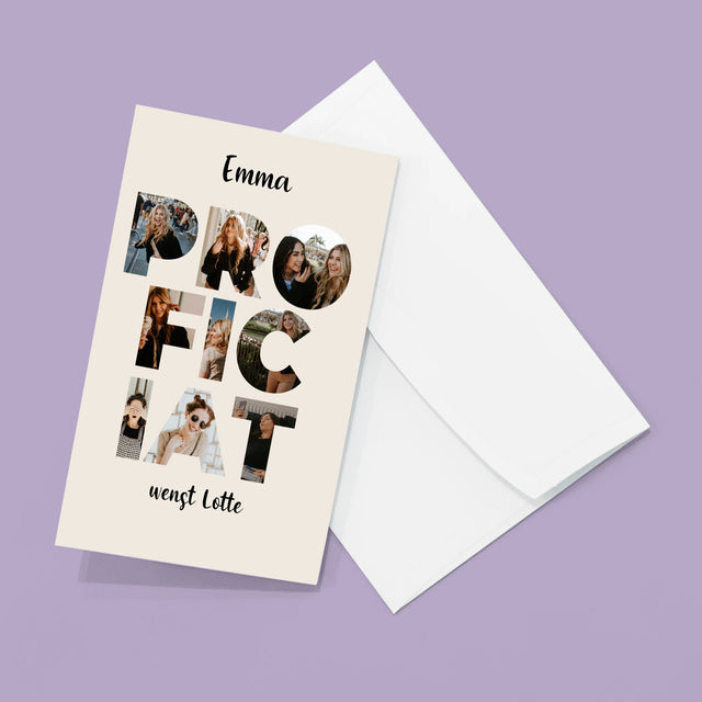 Woord Van Foto'S: Proficiat - Grote Harmonica Van Foto'S