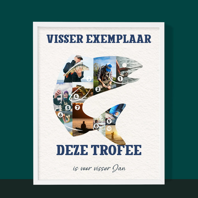 Vorm Van Foto'S: Vissers Exemplaar - Afdruk Met Frame 30X40 (Verticaal)