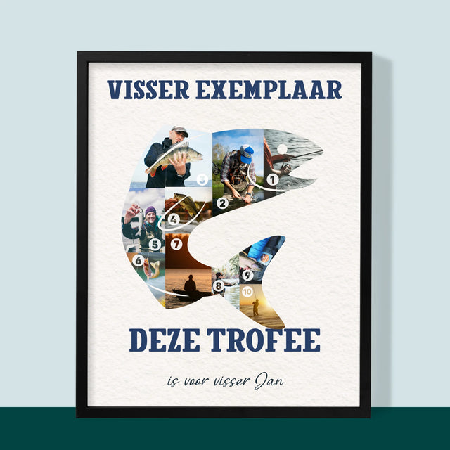 Vorm Van Foto'S: Vissers Exemplaar - Afdruk Met Frame 30X40 (Verticaal)
