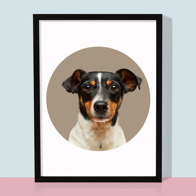 Foto: Jouw Hond - Afdruk Met Frame 30X40 (Verticaal)