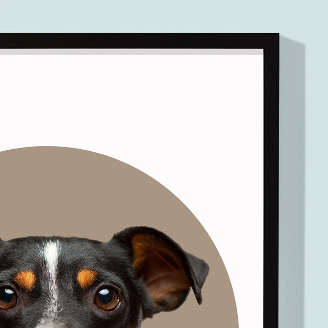 Foto: Jouw Hond - Afdruk Met Frame 30X40 (Verticaal)