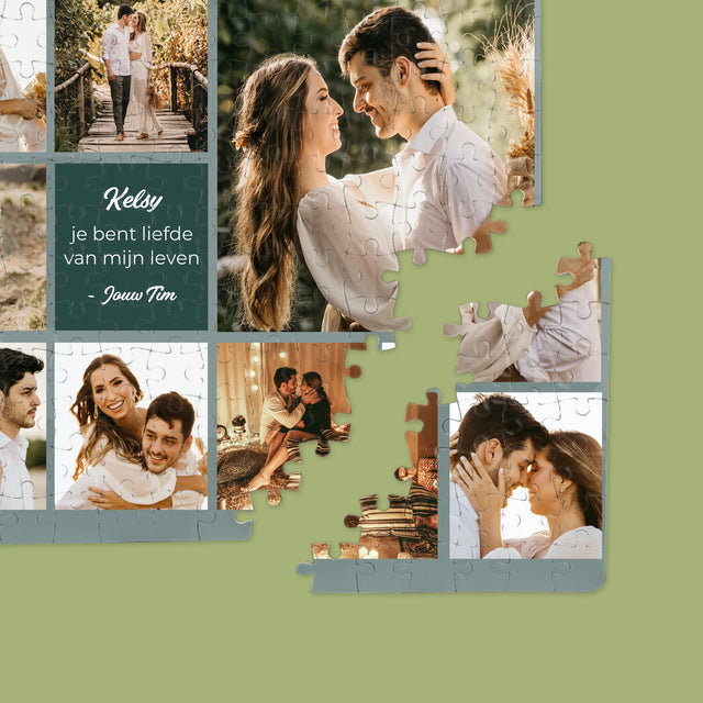 Fotocollage: Liefde Collage - Puzzel