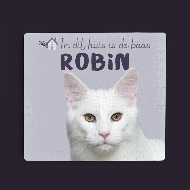 Foto En Handtekening: In Dit Huis Is Huisdier De Baas - Puzzel
