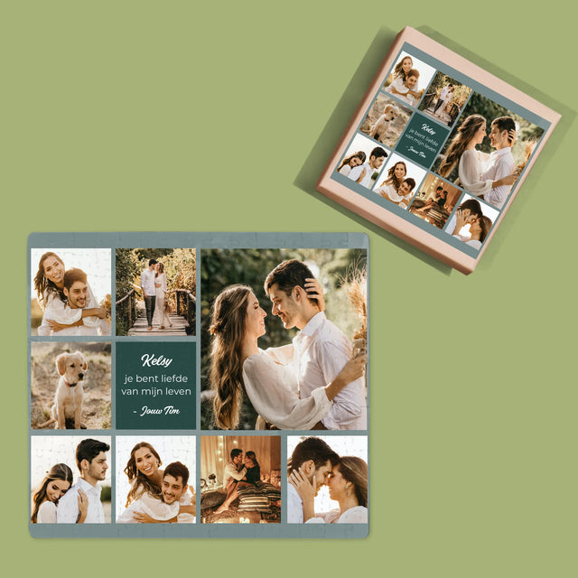 Fotocollage: Liefde Collage - Puzzel