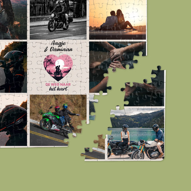 Fotocollage: De Weg Naar Het Hart - Puzzel