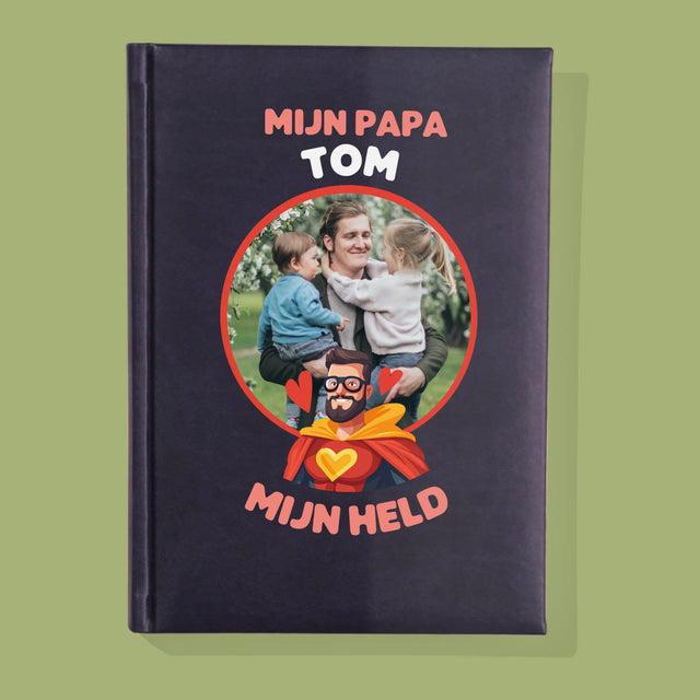 Foto En Handtekening: Papa, Mijn Held - Notitieboek