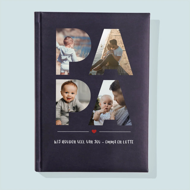 Woord Van Foto'S: Papa  - Notitieboek